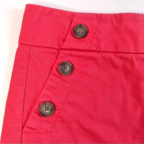 ANN TAYLOR LOFT The Riviera Short Red Orange Size 4 - Picture 4 of 14